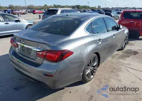 2018 Infiniti Q70 3.7 Luxe z USA, uszkodzony, nr VIN JN1BY1AP9JM180790